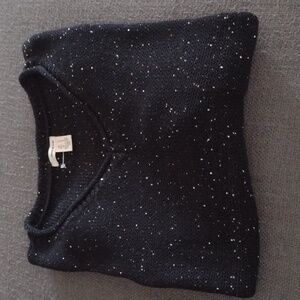 DKNY Black Knit with Silver Details XL